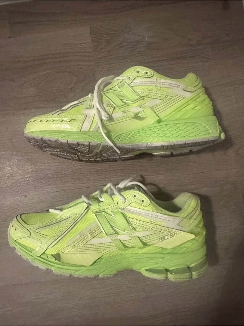 New Balance Neon Yellow-Green Athletic Sneakers